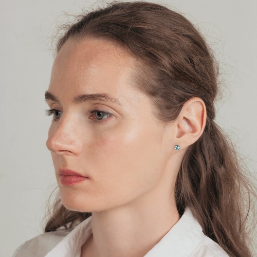 Пусеты Fiore Luna Crystal Sky Blue, SWE0127/1 SB S фото 2